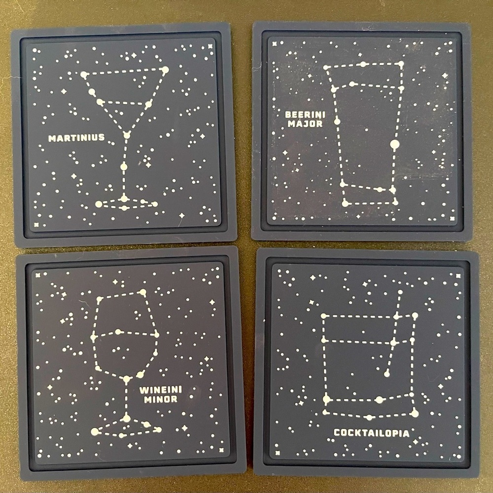 Glow In The Dark - Drinks Themed Silicon Coasters
